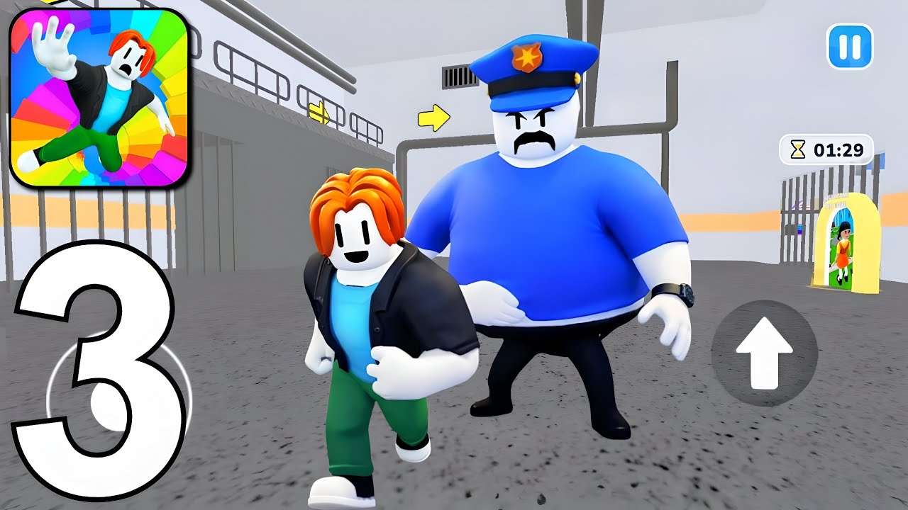 Obby World: Parkour Runner Prison Escape - Gameplay Walkthrough Part 3 (Android, iOS)