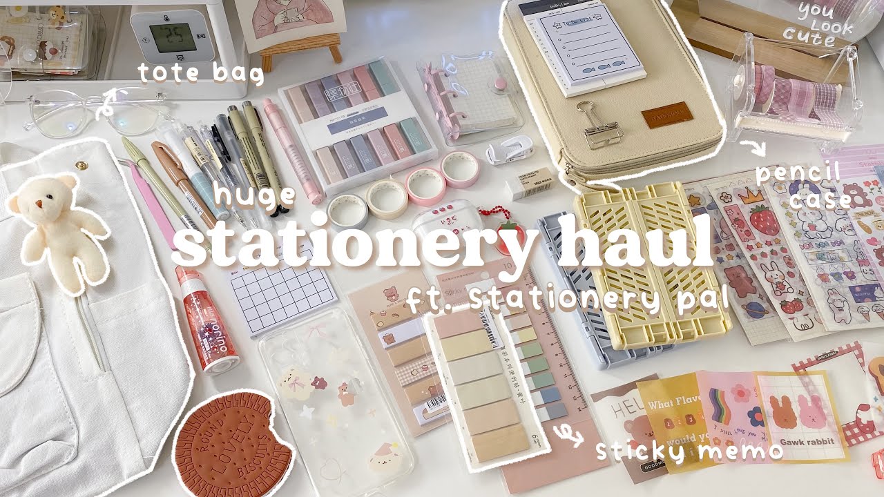 huge stationery haul 2022 🍡ft. stationery pal | cute & pastel ♡