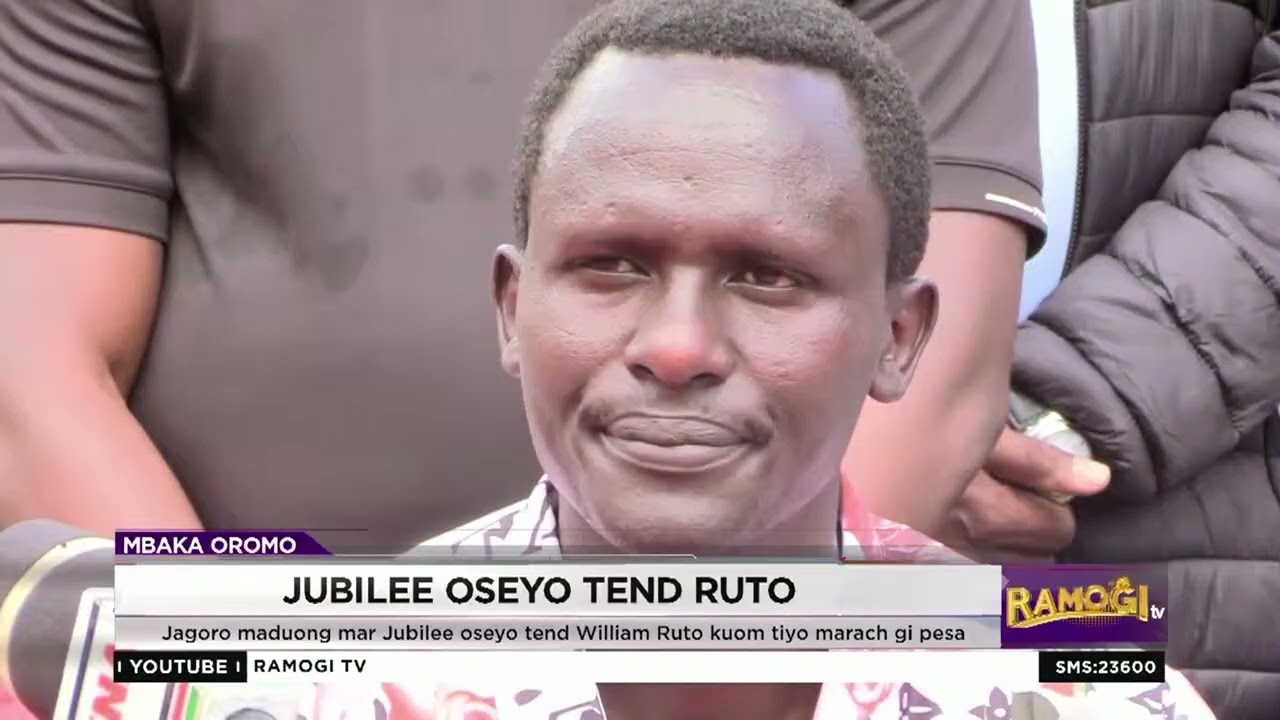 Jagoro maduong mar Jubilee oseyo tend William Ruto kuom tiyo marach gi pesa