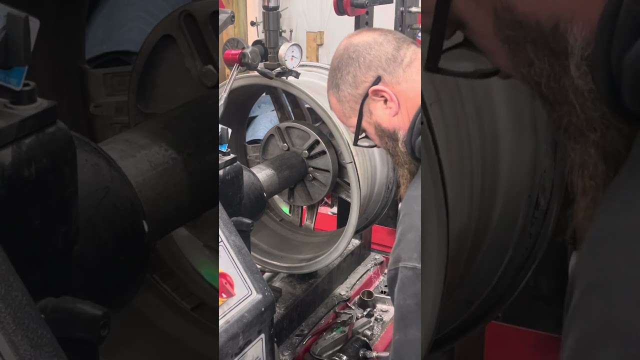 Mercedes bent wheel straightening