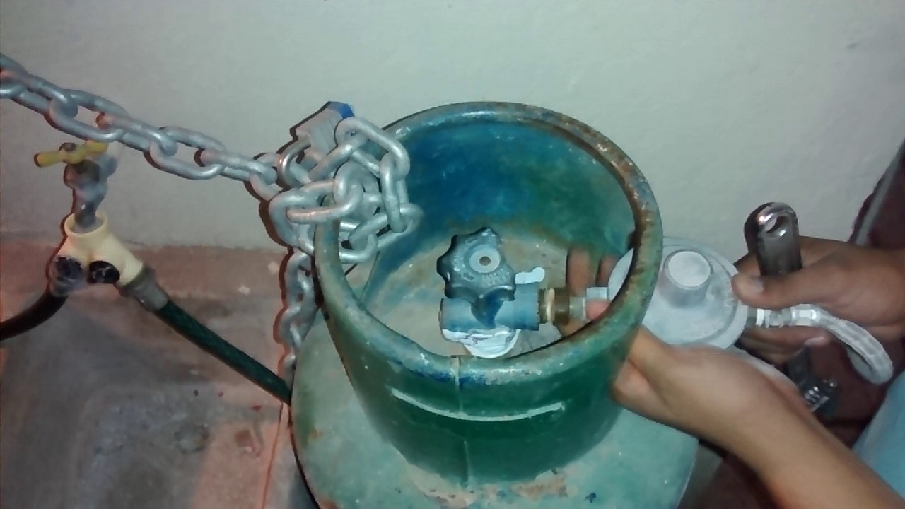 Como cambiar un cilindro de gas
