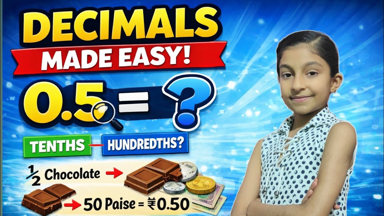 DECIMALS MADE EASY | What is Decimal & Decimal Point Explained Simply