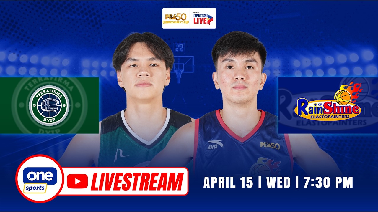 LIVE: TERRAFIRMA vs RAIN OR SHINE | PBA SEASON 50 COMMISSIONER&rsquo;S CUP | APRIL 15, 2026