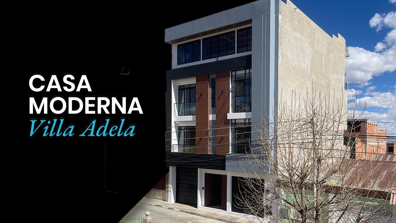 CASA MODERNA 9.50x17 CON SALÓN DE EVENTOS
