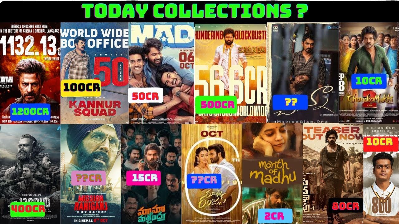 jawan day38 collections|mad  day10 collections|kannur squad|skanda|chandramukhi2||mission raniganj