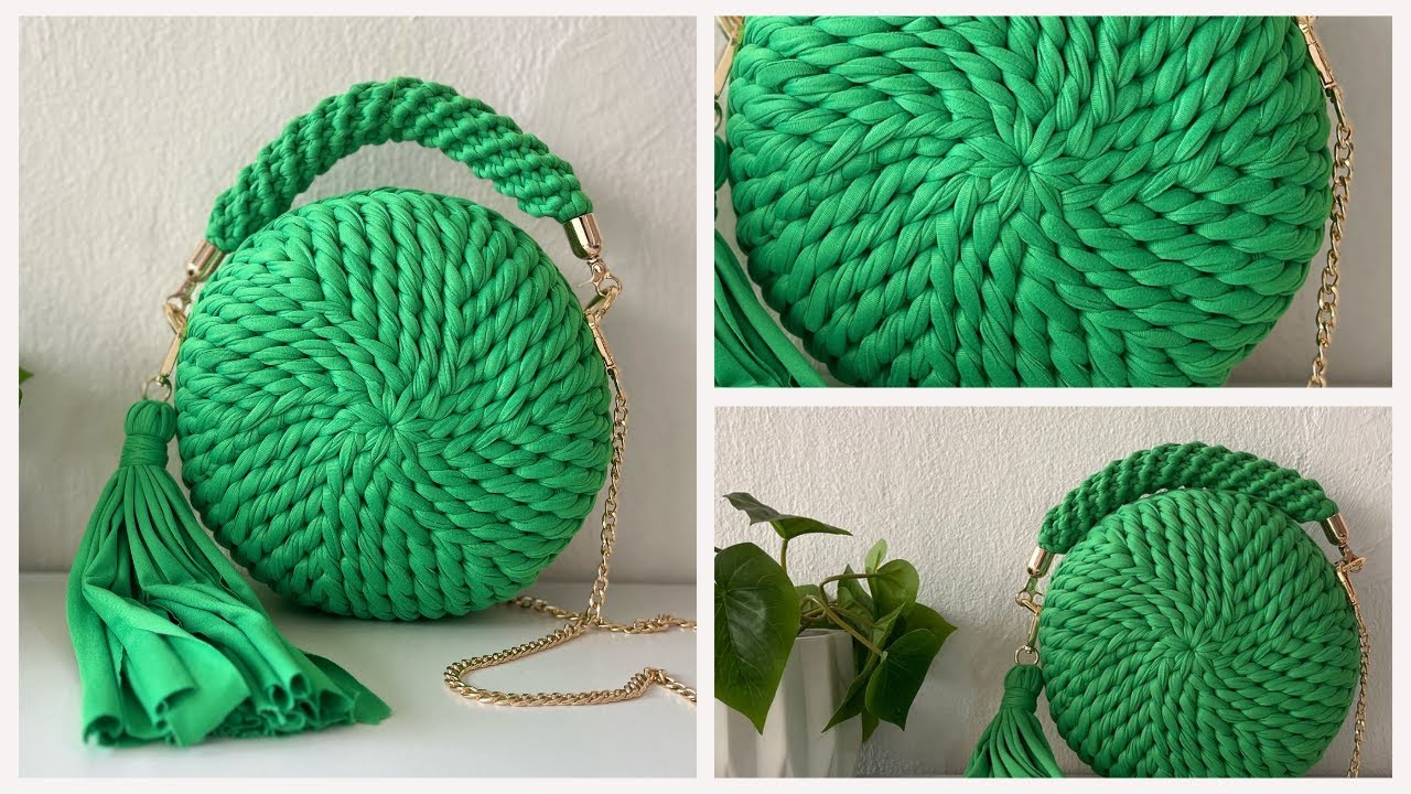 Aprende a tejer el Bolso Espiral.— Trapillo Pillo
