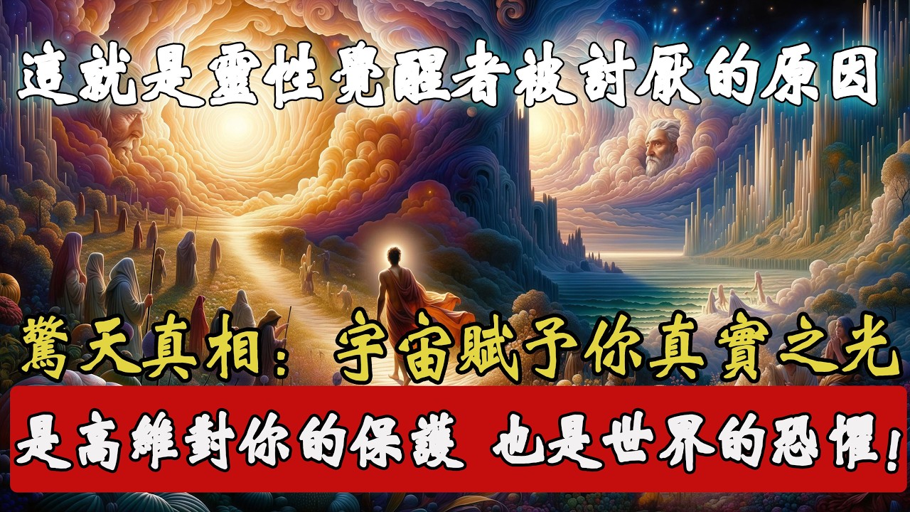 這個視頻終於找到你了！為何靈性越高越被討厭？驚天真相：他們怕你覺醒，怕你的真實之光！天選之人，相信你的直覺，接受宇宙賦予你的力量！