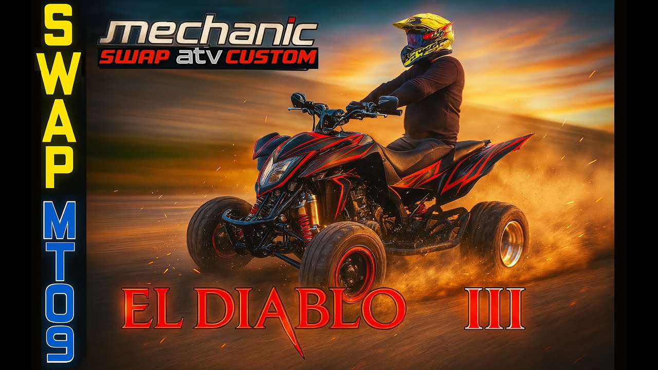 El Diablo III 👹👹 SWAP! 💥🌪🔥Lucky Star/Yamaha MT-09 / Made by Mechanic ATV #atv #quad #atvriders