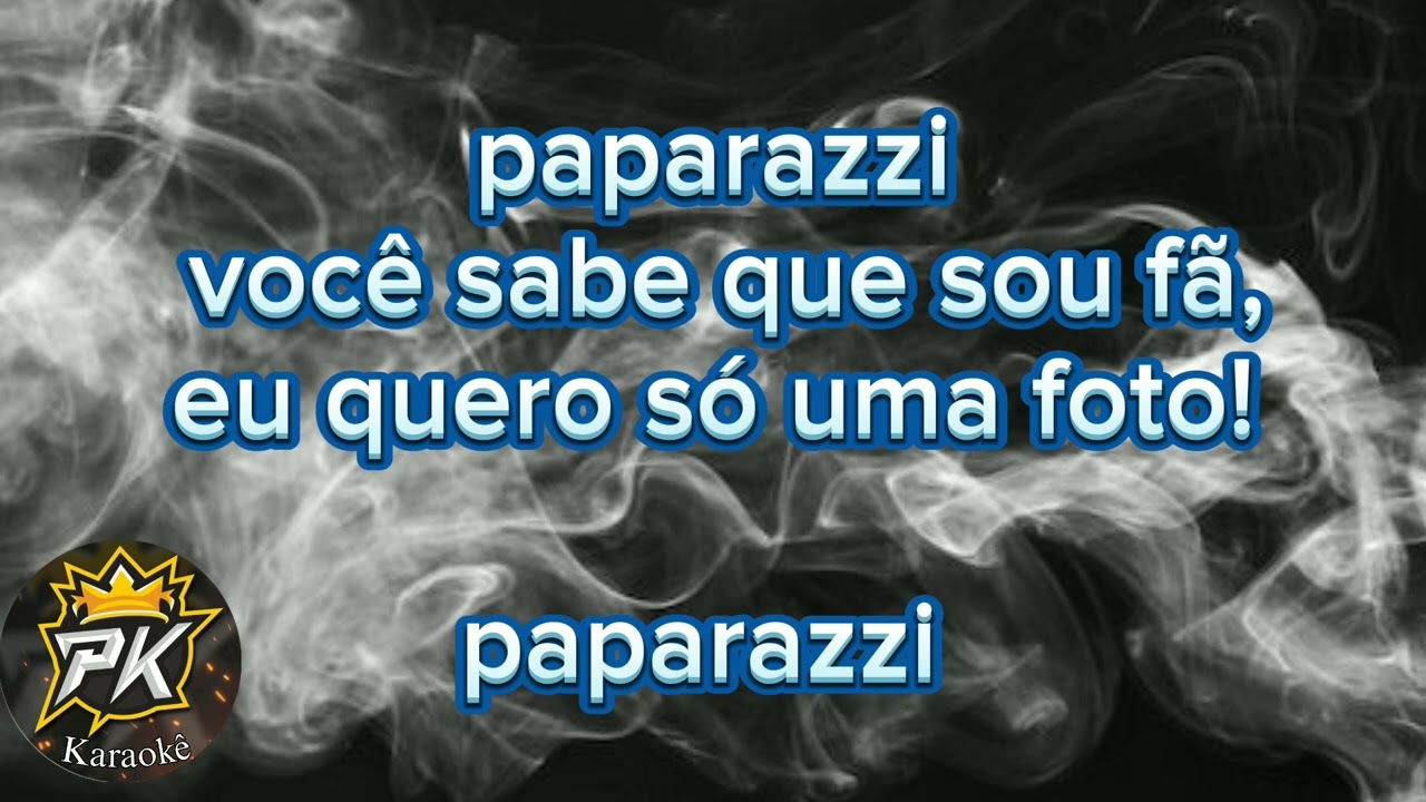 karaokê de calcinha preta paparazzi