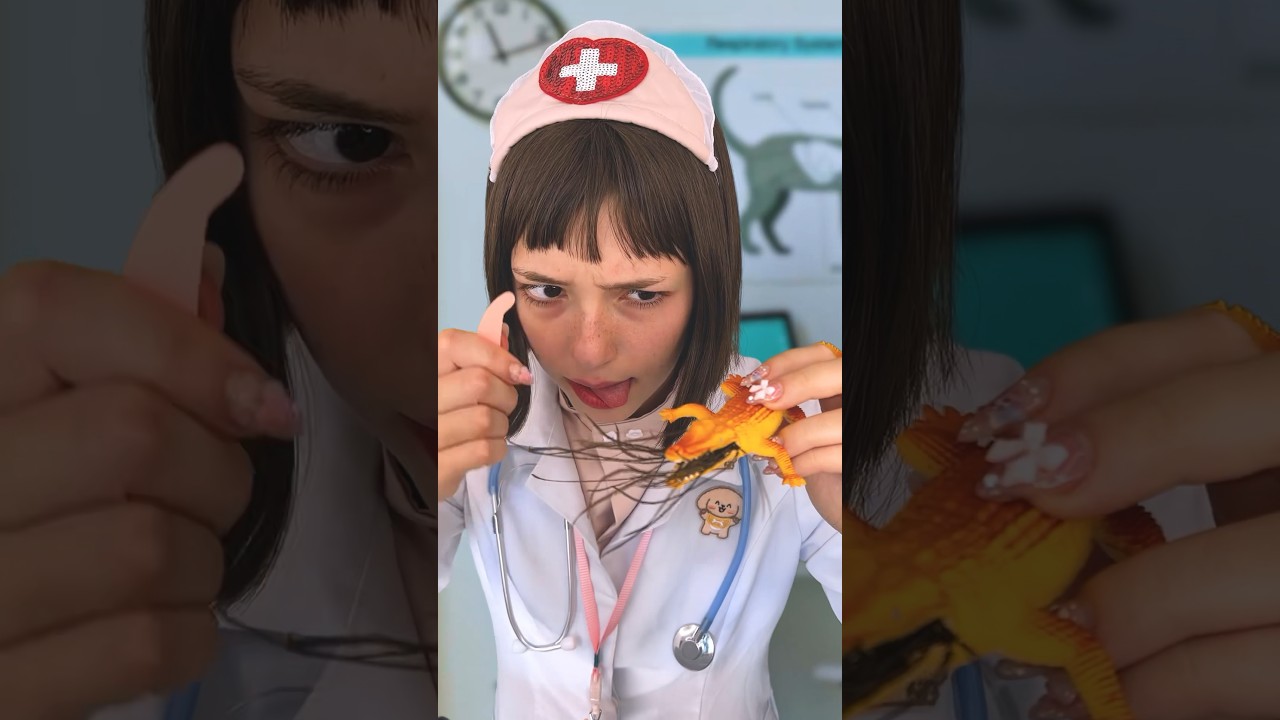 doutora Drimi est&aacute; de volta salvando os brinquedos 👩🏻&zwj;⚕️ #asmr #satisfying