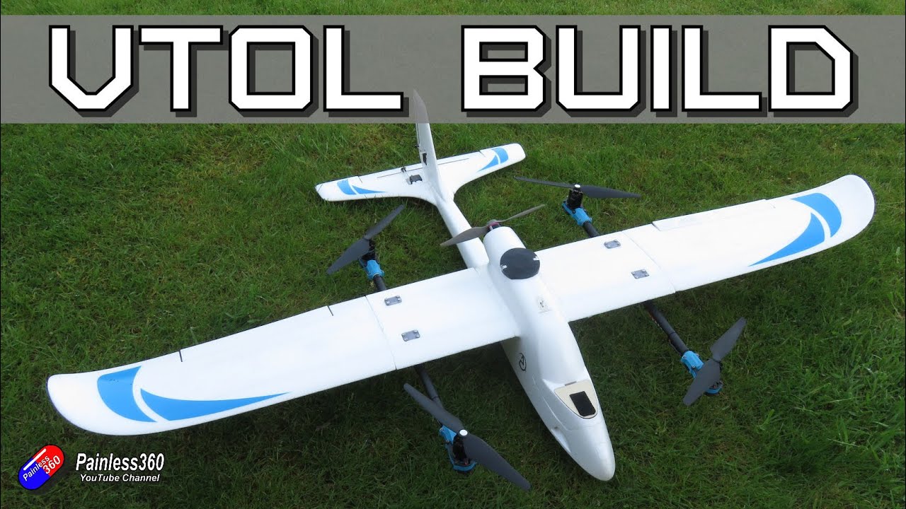 My First VTOL Build: figuring out how to mount the motors, ESCs, GPS and air speed sensor!