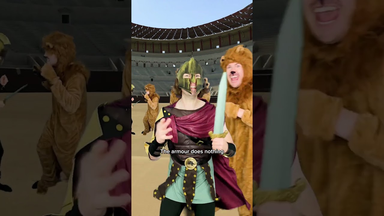 Gladiators Choose Their Armour ⚔️ #comedy #history #shorts