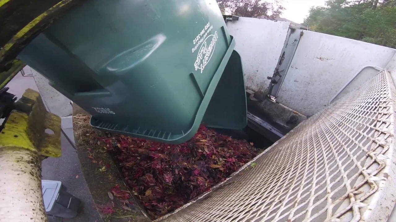 Curbtender Hopper Packing Leaves Part 2