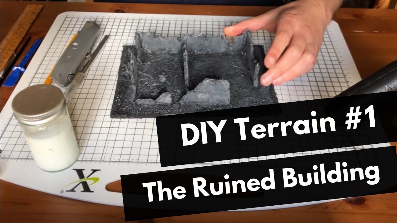 A Ruined Building DIY terrain for wargames