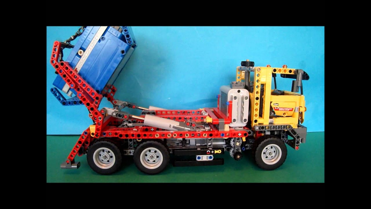 LEGO Technic Container Truck 42024 motorised with 8293 Power Functions
