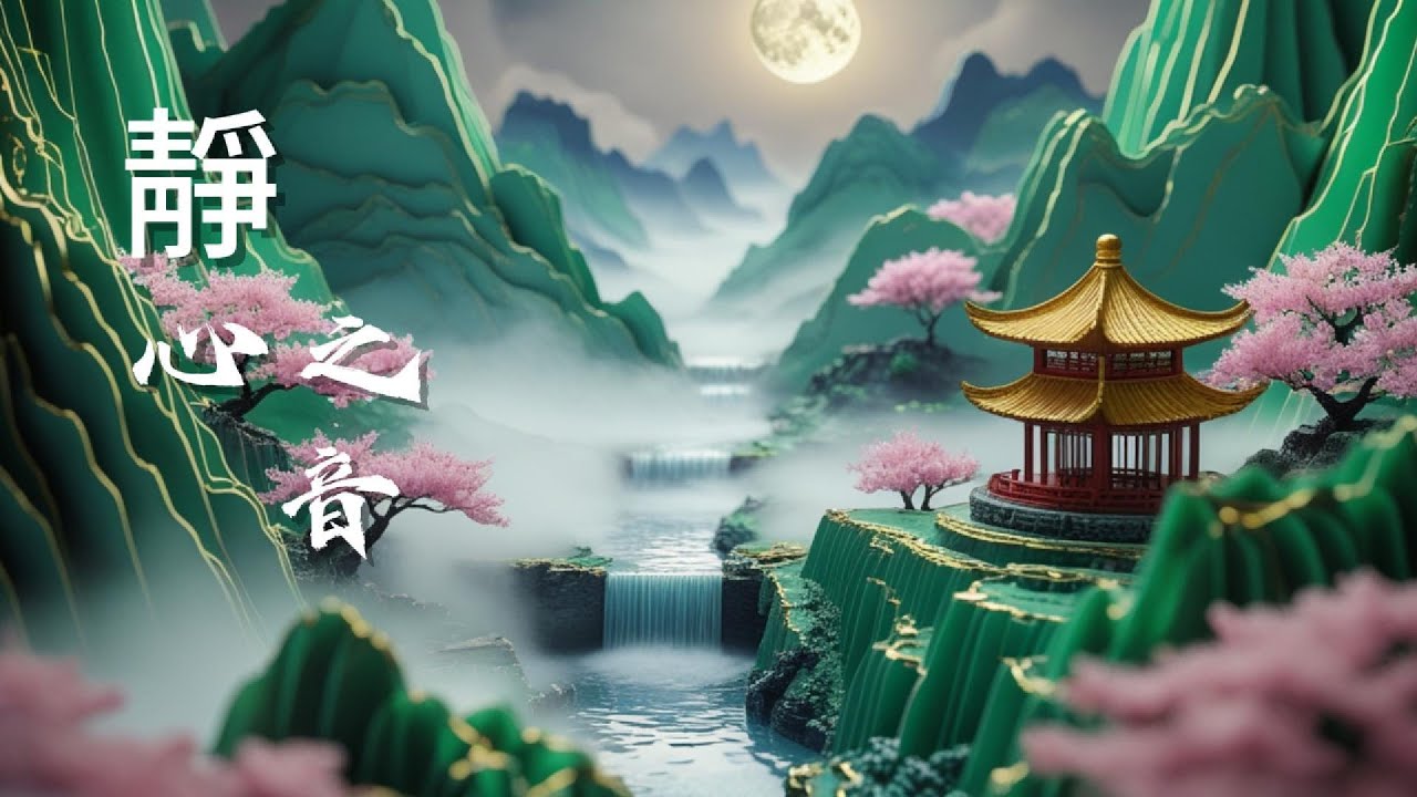 Chinese Zen Music: Bamboo Flute, Erhu & Guzheng 🍃 Calm Moonlit River 古箏·竹笛·二胡 放鬆音樂 · 月夜靜流