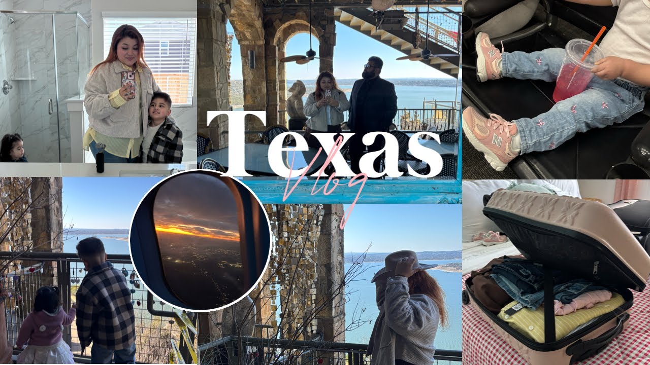 Flying solo with 2 kids || Texas Vlog!