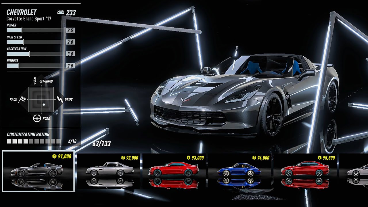 Ultimate Customization of Chevrolet Corvette Grand Sport '17 - NFS Heat