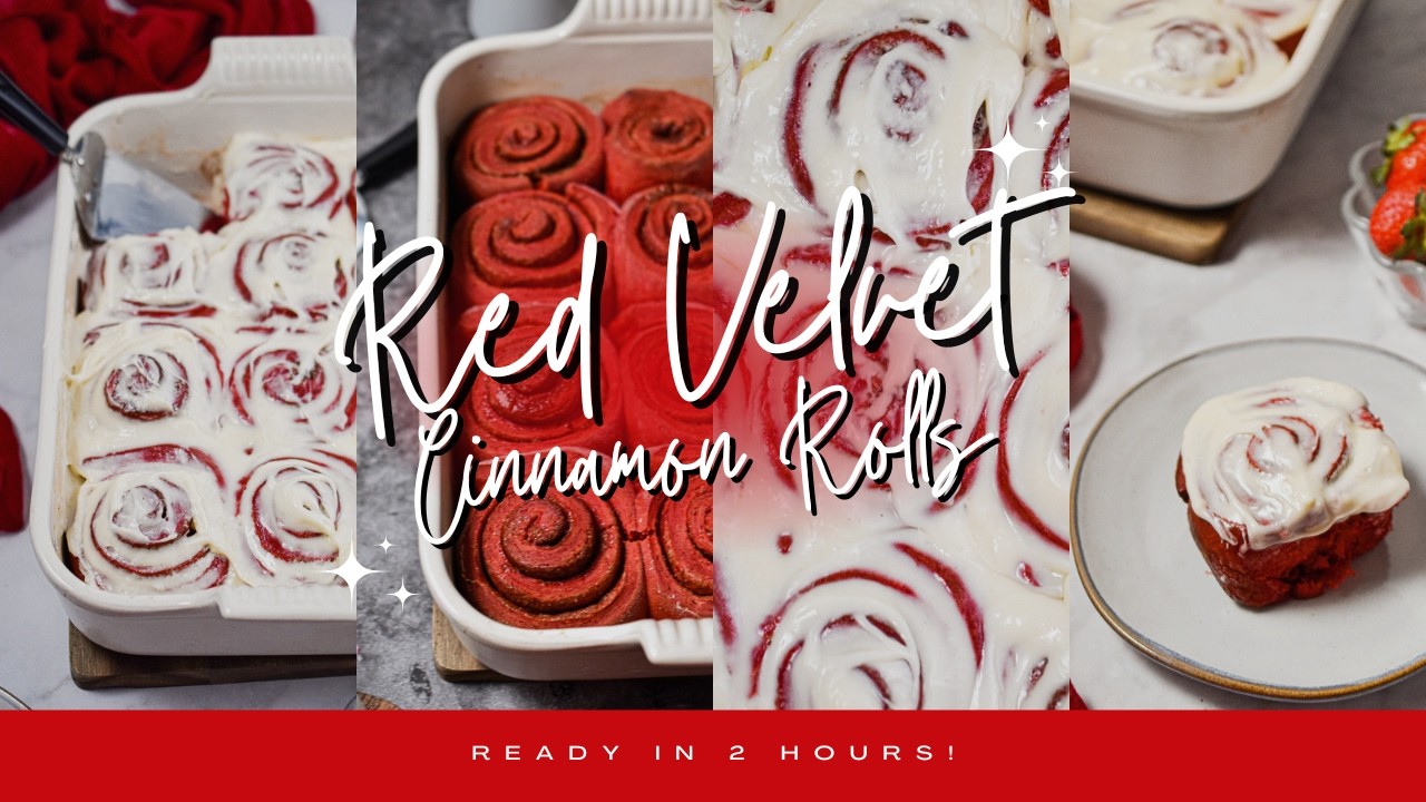 Soft, Gooey Red Velvet Cinnamon Rolls With Melt-In-Your-Mouth Icing