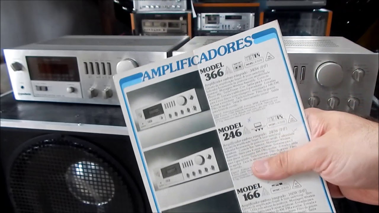 Gradiente  amplificador super A  model 366 X model 246 [comparação]