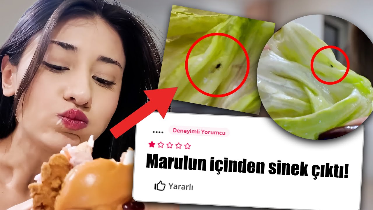 3 GÜN BOYUNCA EN DÜŞÜK PUANLI RESTORANLARDAN YEDİM! (İçinden sinek çıktı😿)