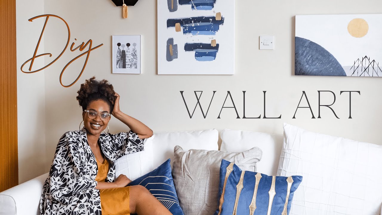 Creating Art as Self Care | DIY Canvas Art & Dip Dye Macrame Wall Hanging