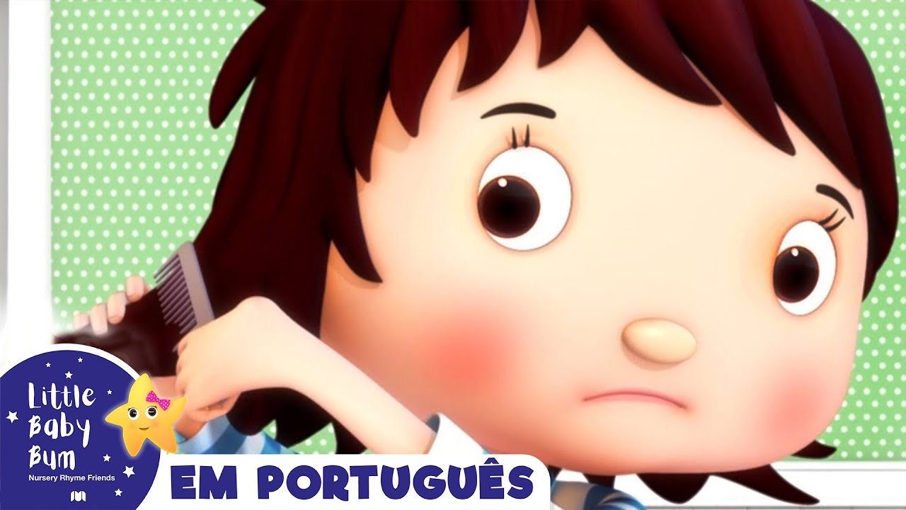Cortando o cabelo | Chansons de bébé | Little Baby Bum em Português
