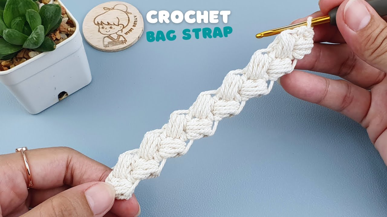 🧶OMG! Super Easy How to Crochet Bag Strap or Crochet a Cord You will love it | ViVi Berry Crochet