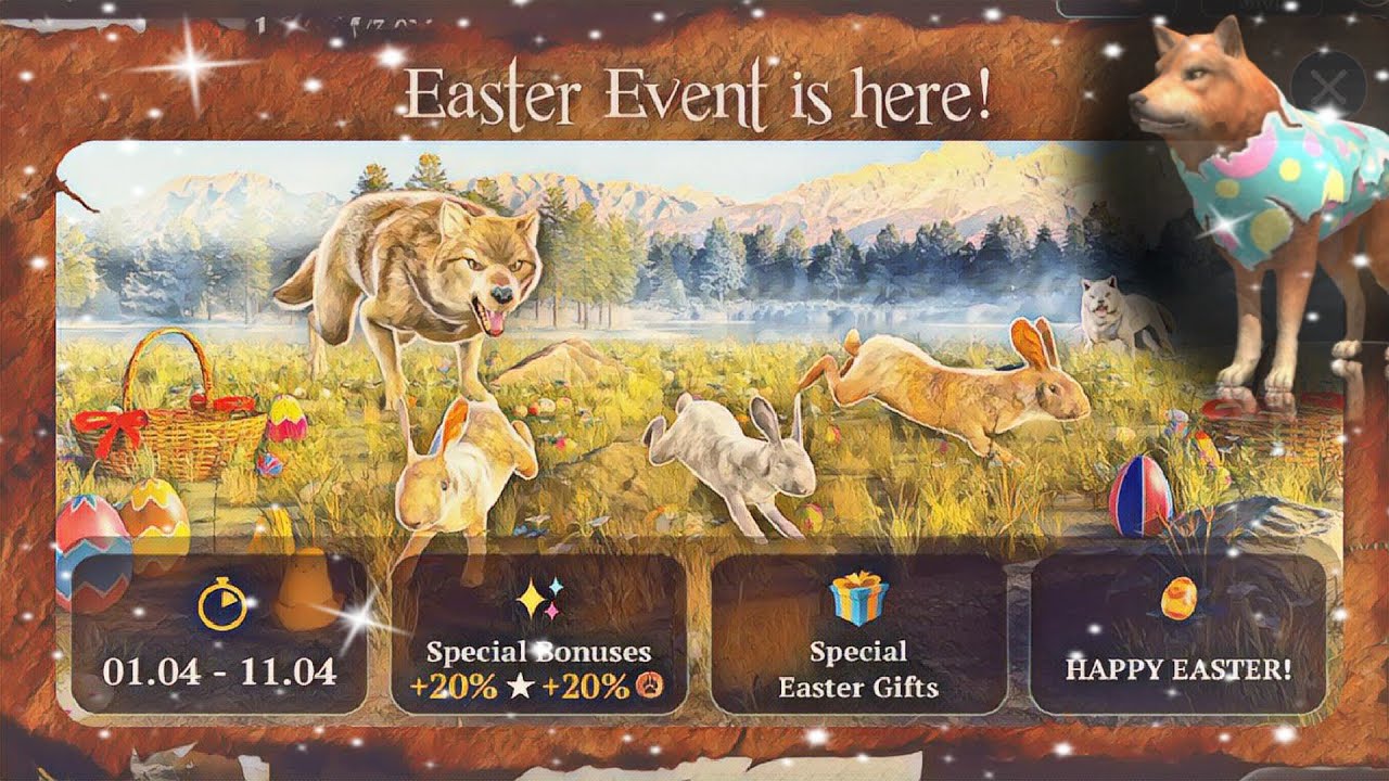 The Wolf - Easter Event 2023 and Easter Dhole Skin 🐰🐣