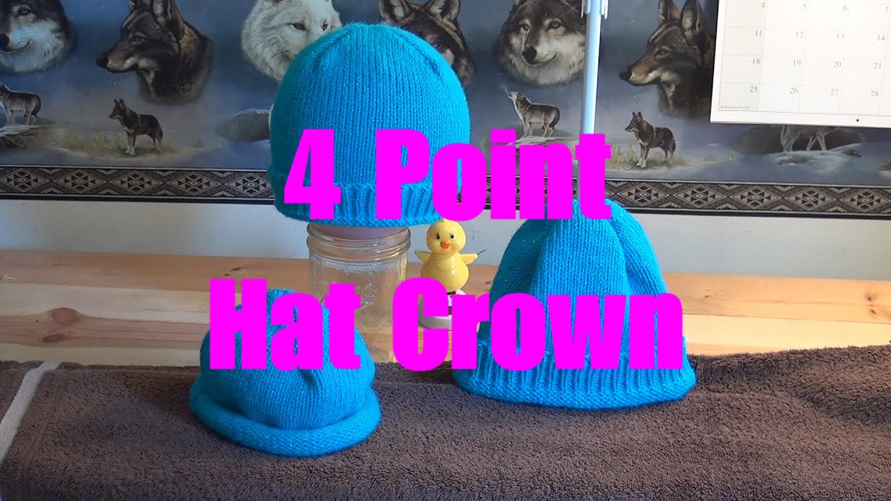 Hat with 4 point crown