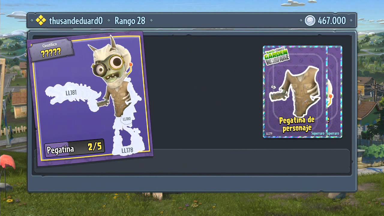 Plantas vs Zombies Garden Warfare | 500,00 monedas |