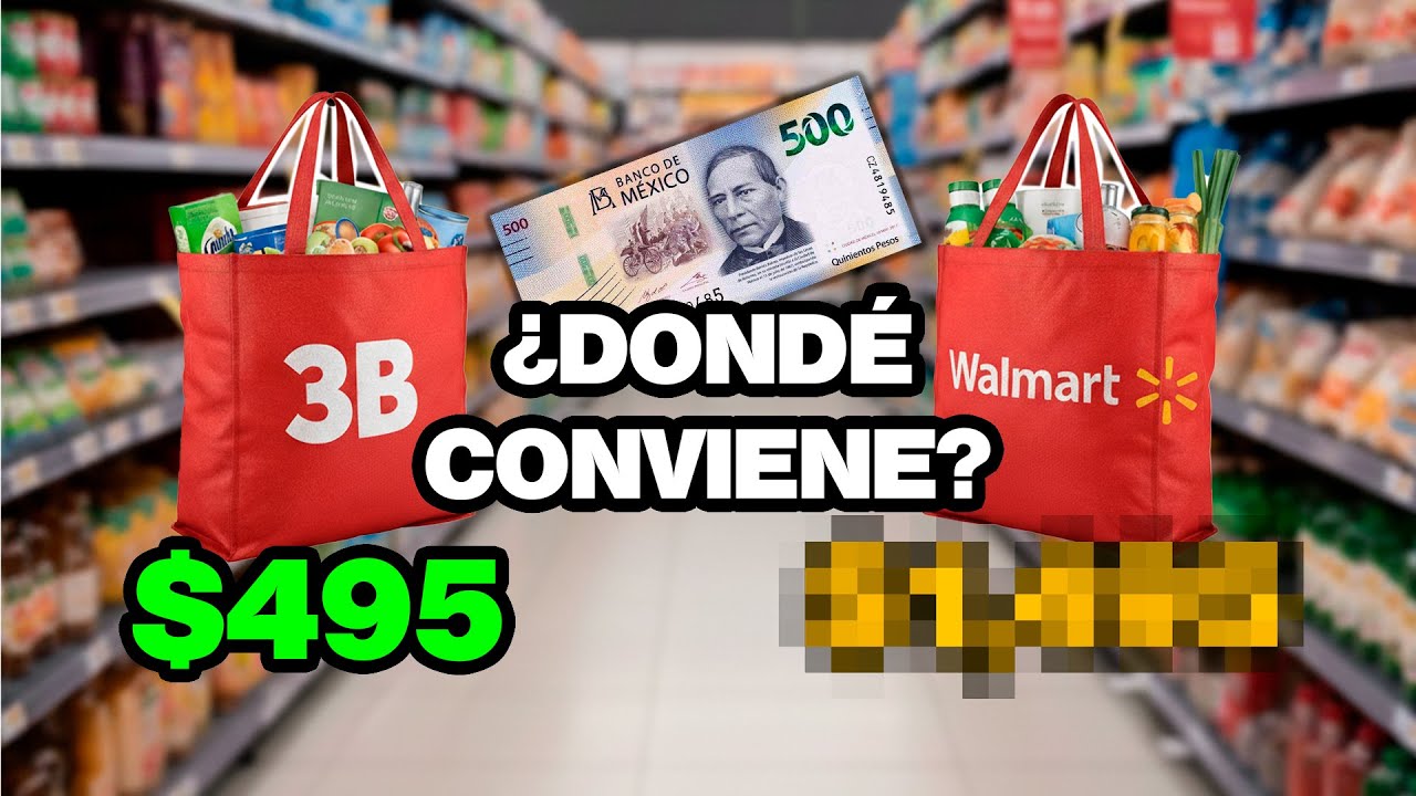¡Increíble! Lo que compré en 3B con $500 vs Walmart 💸