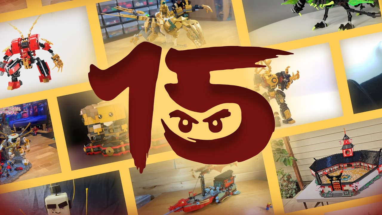 Выставка самодельных моделей LEGO Ninjago, посвященная 15-летию серии.