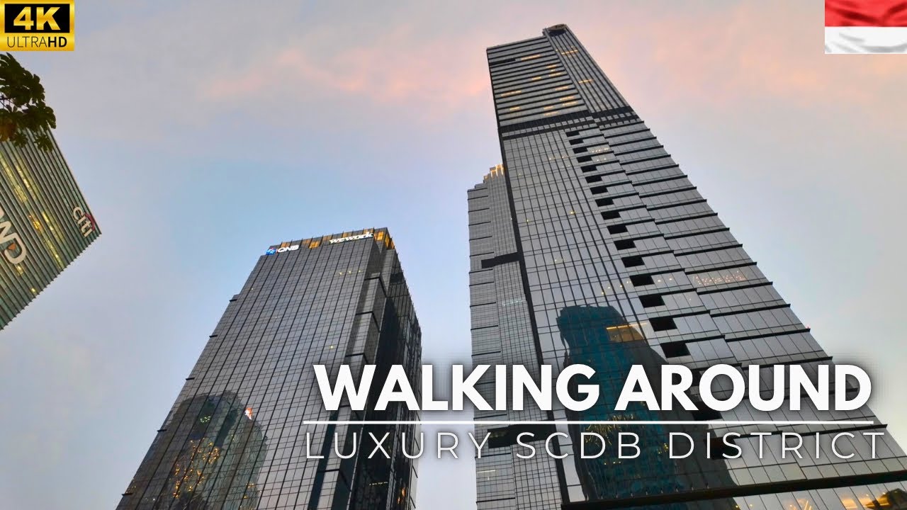 4K Walking Around SCBD Jakarta | Stunning Skyscrapers & Modern City Vibes