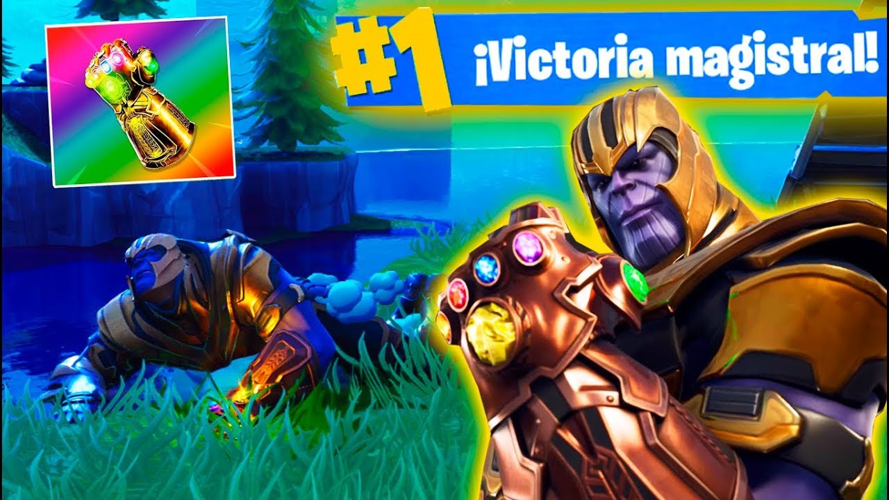 MATO A THANOS Y VICTORIA! FORTNITE: Battle Royale