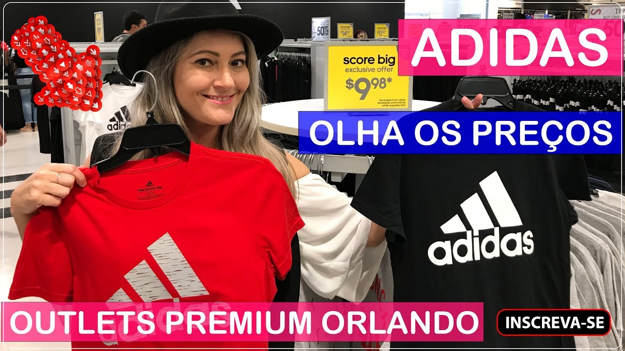 ADIDAS Orlando Premium Outlets com PREÇOS no Viajar Muda Tudo!