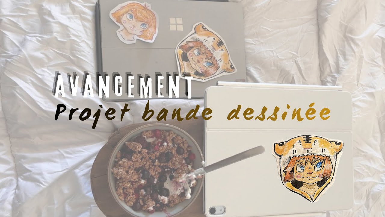 VLOG AVANCEMENT BD : moodboard, exercices, good vibes, démoralisation…