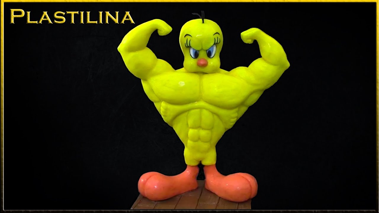 Piolín musculoso de Plastilina - Figuras de Plastilina/ sculpting Piolin