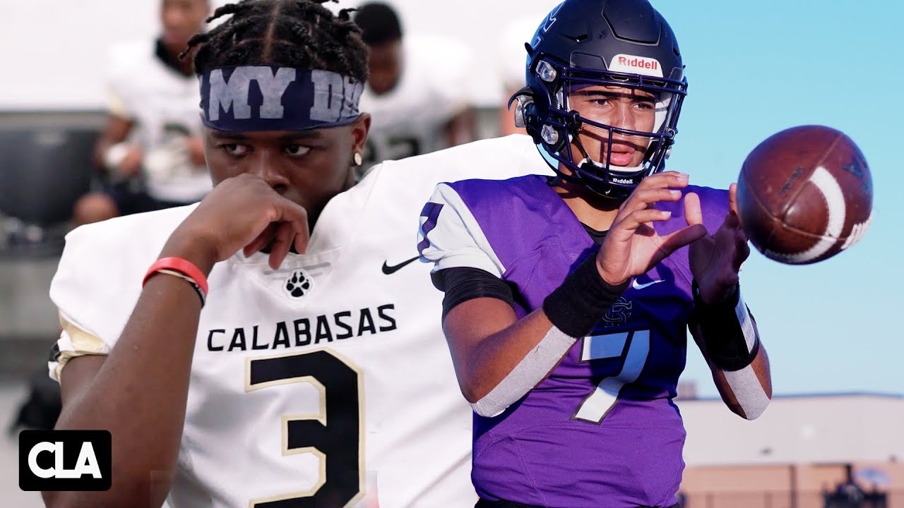 CRAZY QB BATTLE | Calabasas vs Rancho Cucamonga 2019 | Jaden Casey vs CJ Stroud @SportsRecruits Mix