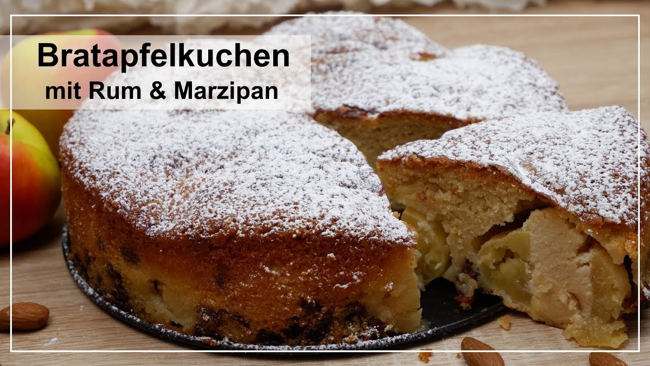 Bratapfelkuchen mit Rum & Marzipan | SinahsBackwahn