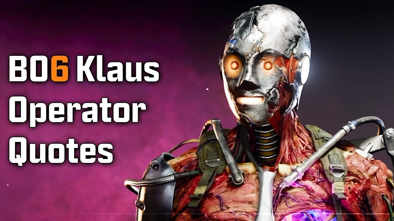 Black Ops 6 Zombies - Klaus Operator Quotes