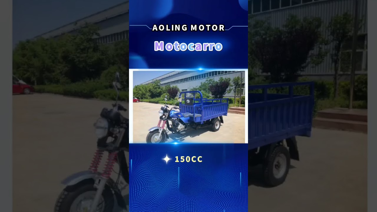 Aoling motor guta diesel tricycle multifunction motocarro triporteur