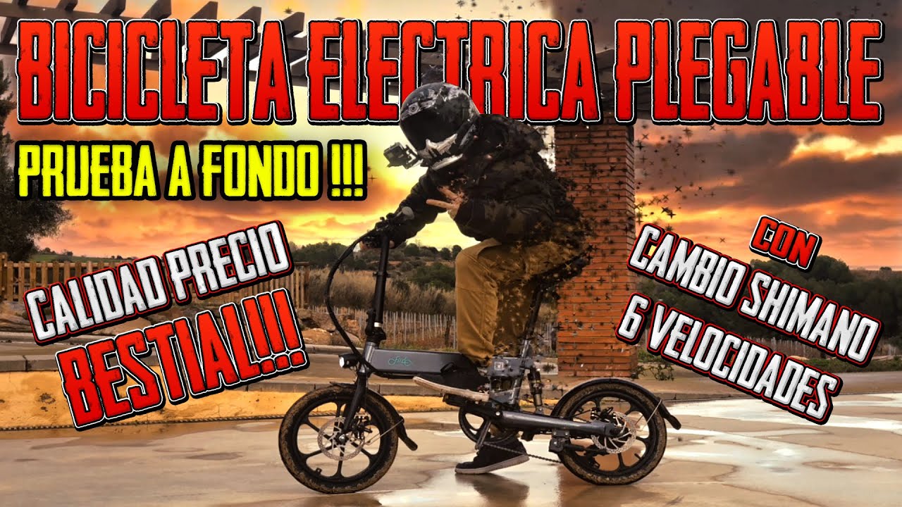 PRUEBA BICICLETA ELECTRICA PLEGABLE CON 6 MARCHAS SHIMANO !!! FIIDO D2S TEST A FONDO ONBOARD