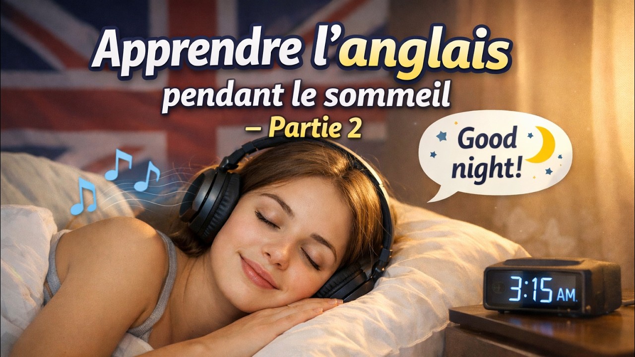 Apprenez l’anglais pendant que vous dormez 🌙 | Apprentissage subconscient | Partie 2