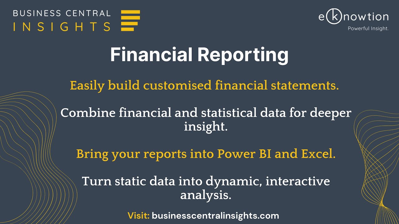 Financial Reporting in Business Central with Power BI and Excel