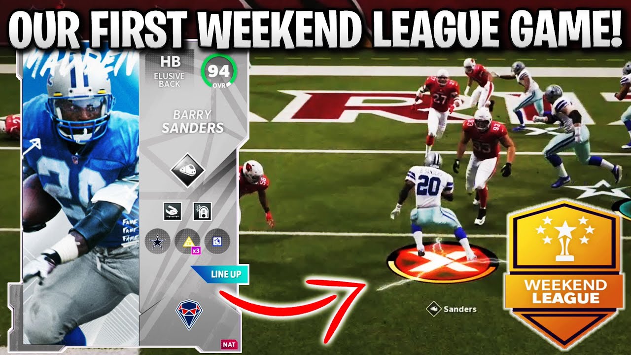MY FIRST WEEKEND LEAGUE GAME! CAN WE GET A W? | MADDEN 21 ULTIMATE TEAM