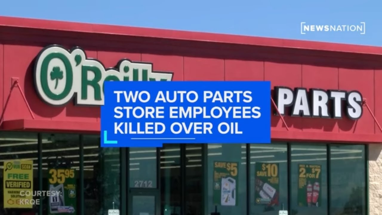 Two auto parts store employees killed over oil, police say