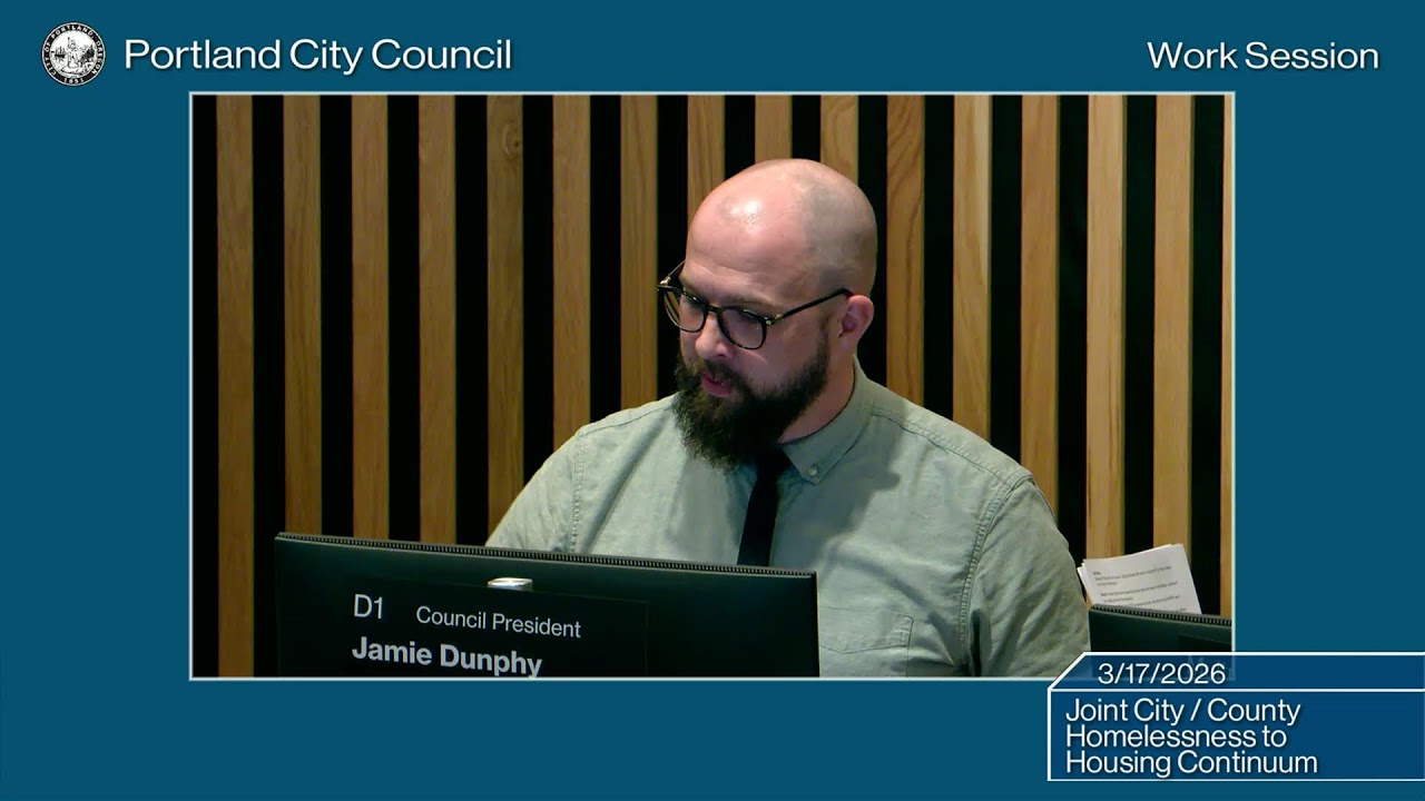 Portland City Council Work Session-Joint City/County Homelessness to Housing Continuum 2/17/26