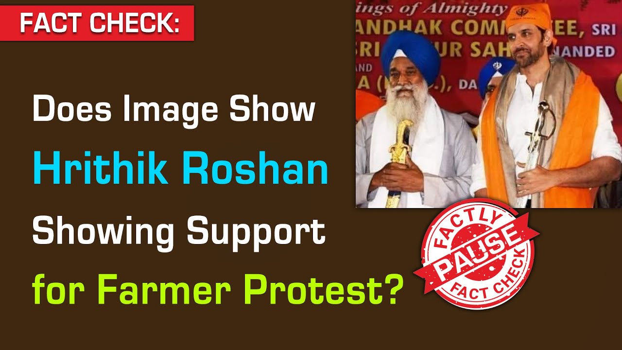 FACT CHECK: Does Image Show Hrithik Roshan Showing Support for Farmer Protest?