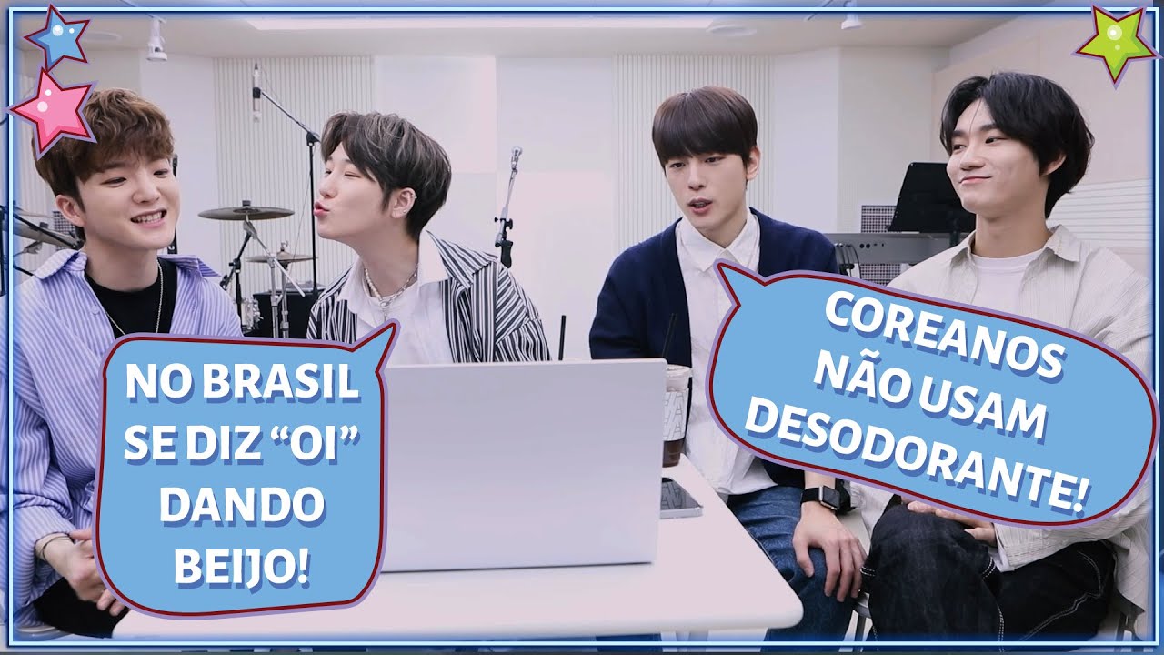 BANDA COREANA COMPARA HÁBITOS DO BRASIL E DA COREIA (COM W24)